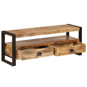 vidaXL TV Stand 47.2"x13.8"x17.7" Solid Wood Mango-3