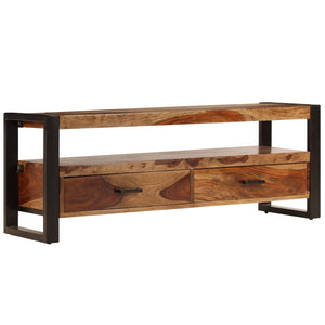 vidaXL TV Stand 47.2"x13.8"x17.7" Solid Wood Sheesham-2