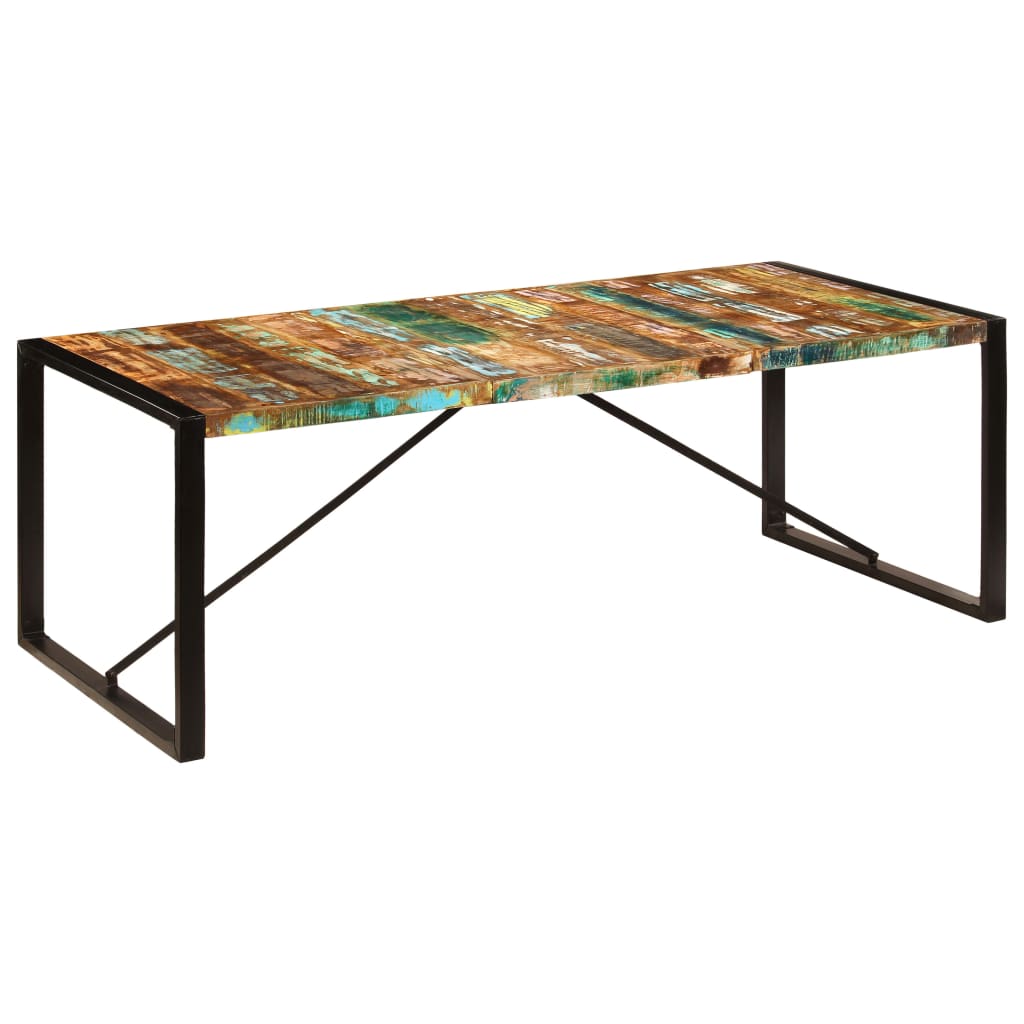 vidaXL Dining Table 86.6"x39.4"x29.5" Solid Reclaimed Wood-6