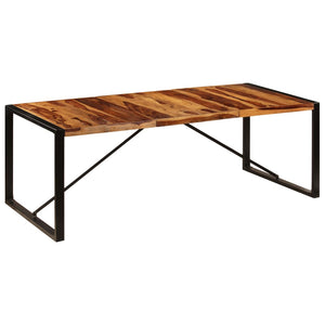 vidaXL Dining Table 86.6"x39.4"x29.5" Solid Sheesham Wood-0