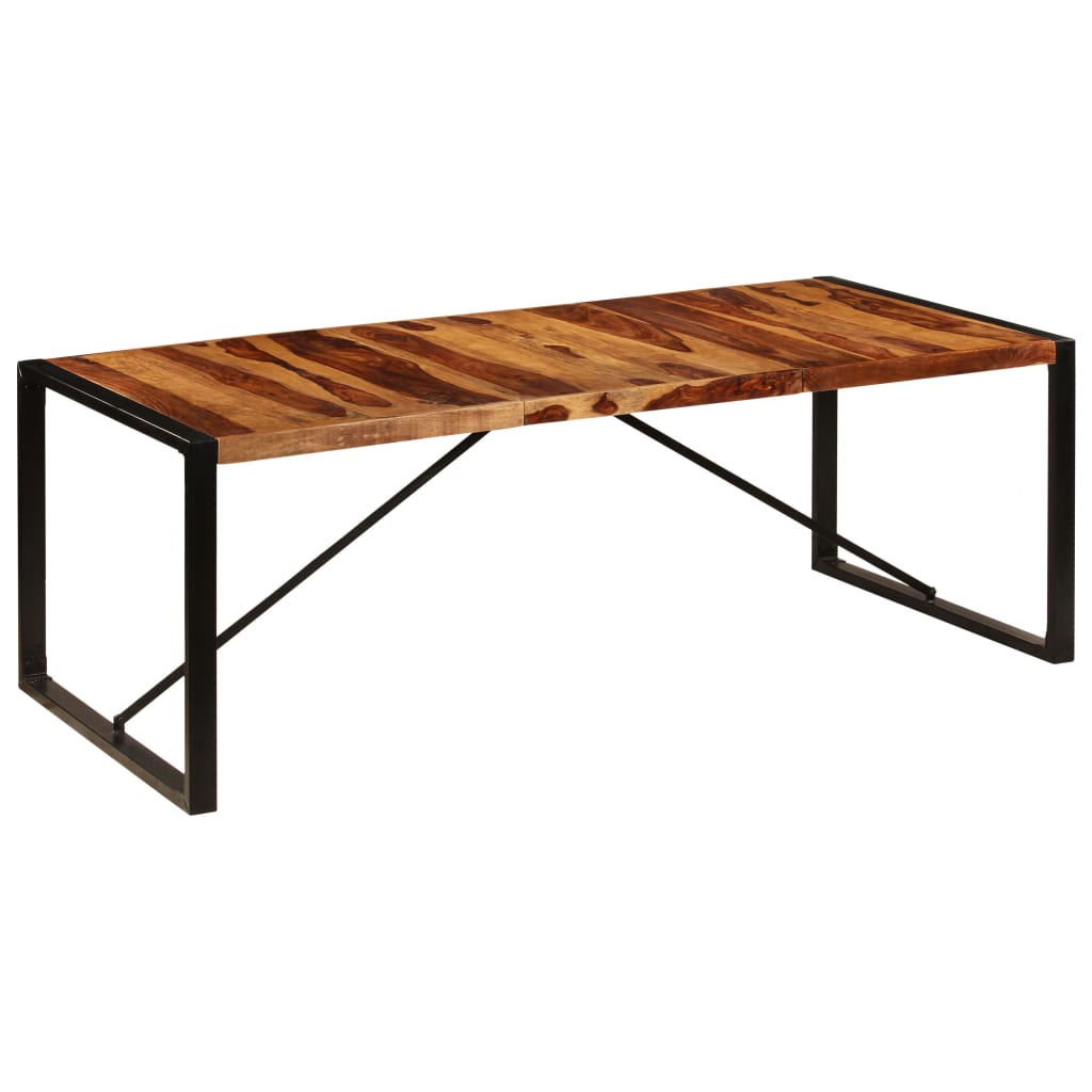 vidaXL Dining Table 86.6"x39.4"x29.5" Solid Sheesham Wood-6