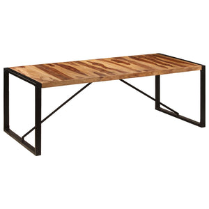 vidaXL Dining Table 86.6"x39.4"x29.5" Solid Sheesham Wood-7