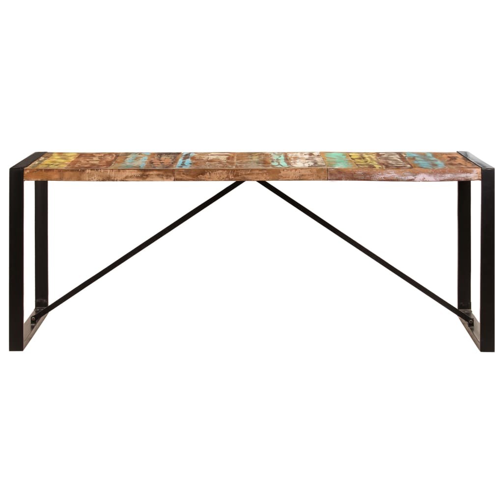 vidaXL Dining Table 78.7"x39.4"x29.5" Solid Reclaimed Wood-0
