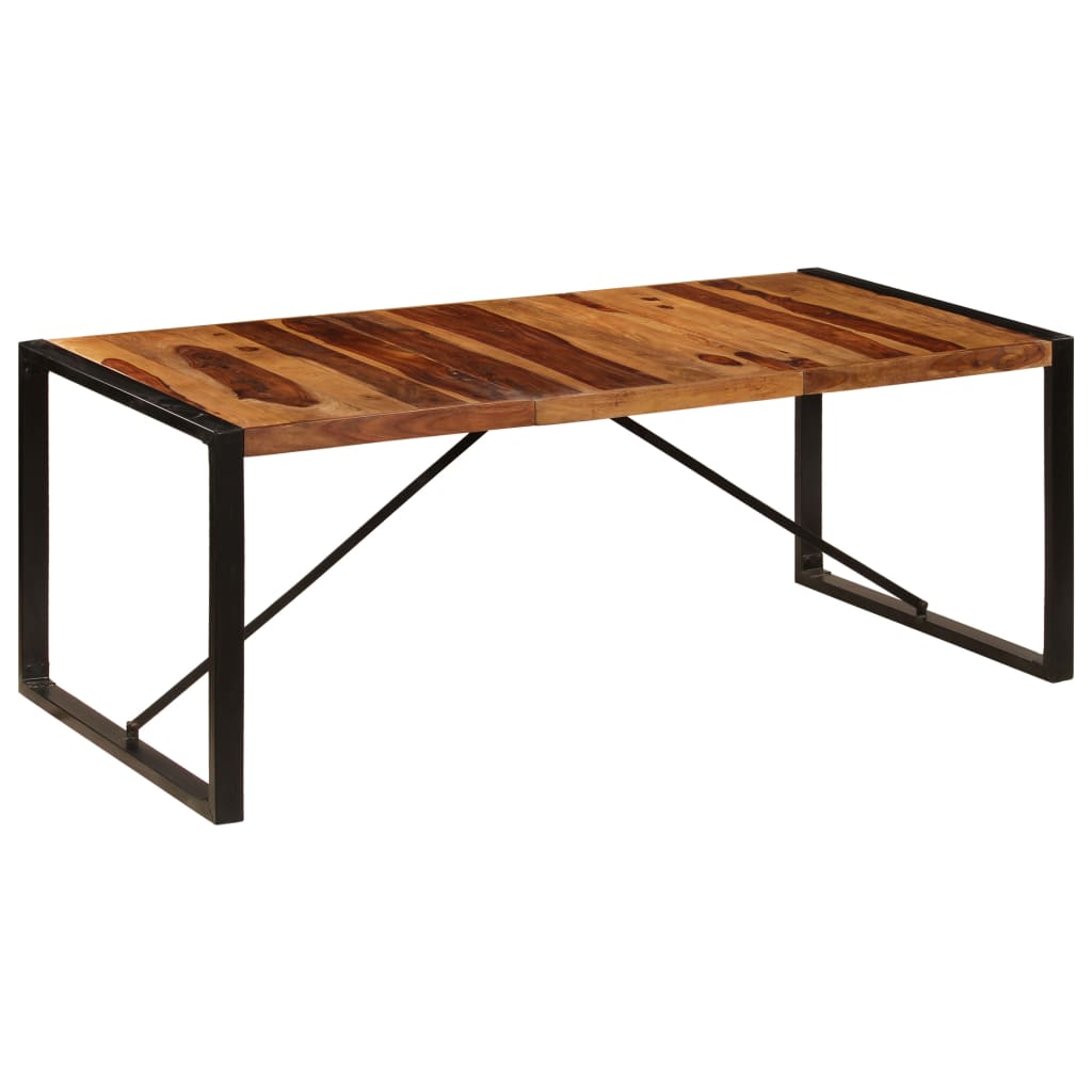 vidaXL Dining Table 78.7"x39.4"x29.5" Solid Sheesham Wood-0