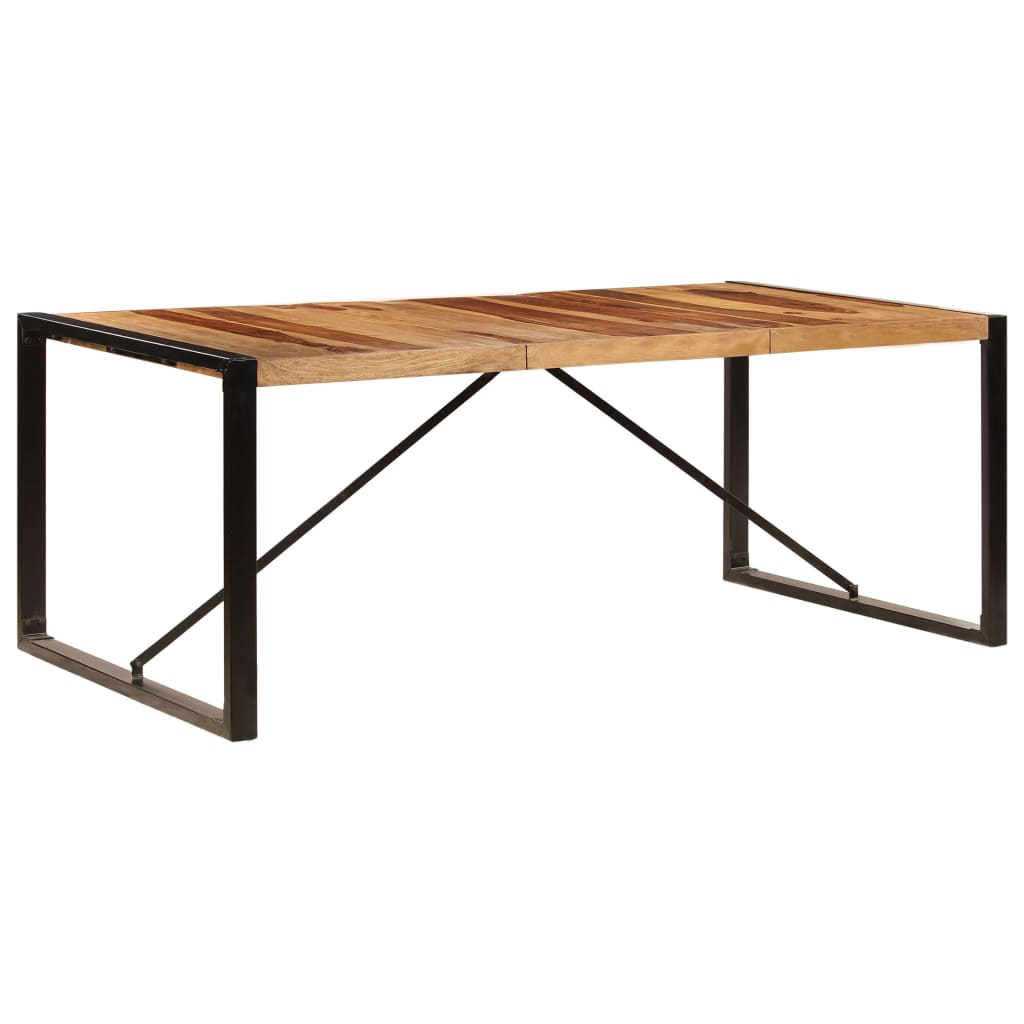 vidaXL Dining Table 78.7"x39.4"x29.5" Solid Sheesham Wood-2