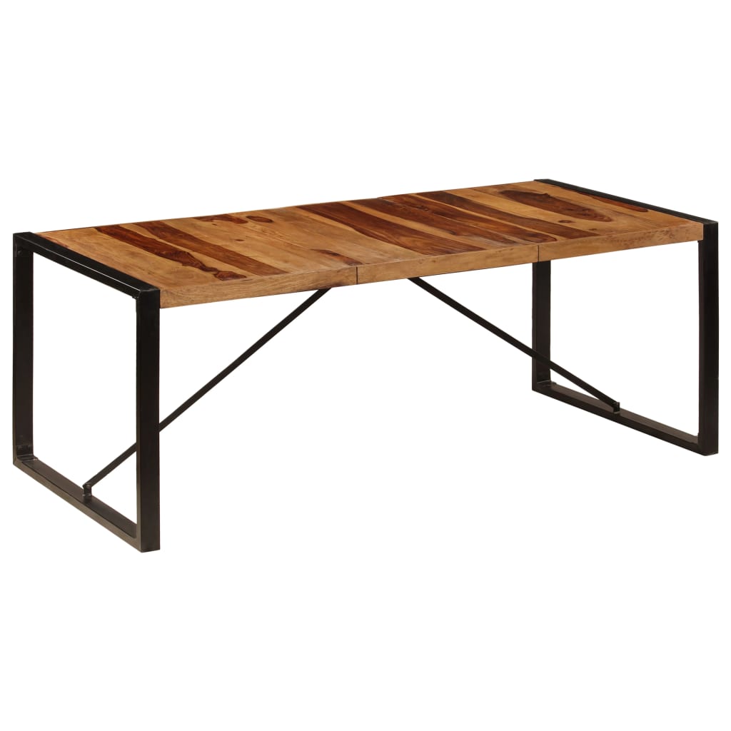 vidaXL Dining Table 78.7"x39.4"x29.5" Solid Sheesham Wood-6