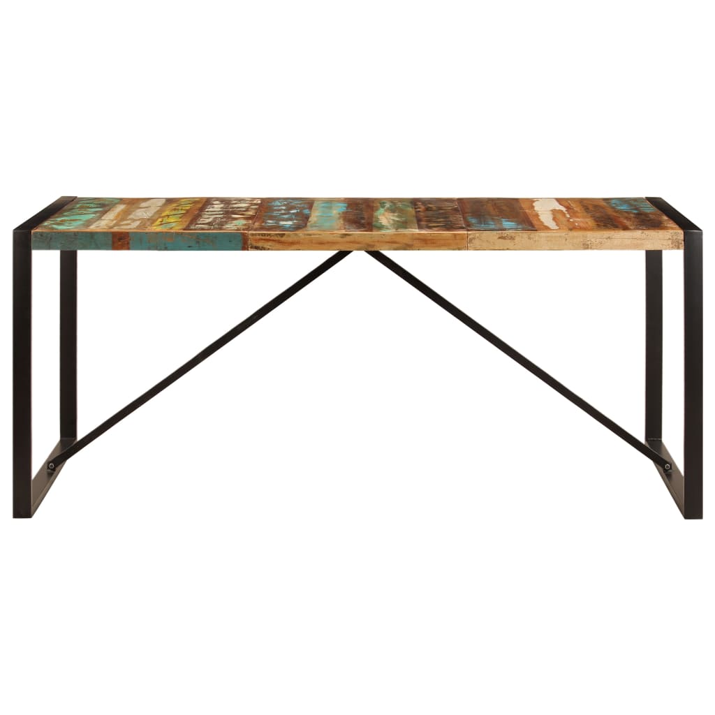 vidaXL Dining Table 70.9"x35.4"x29.5" Solid Reclaimed Wood-0