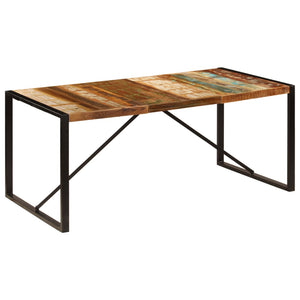 vidaXL Dining Table 70.9"x35.4"x29.5" Solid Reclaimed Wood-6