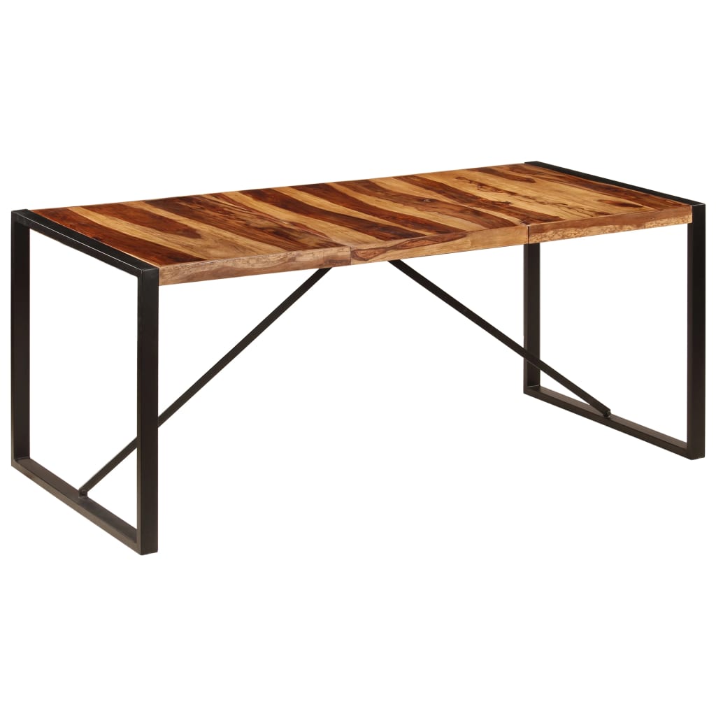 vidaXL Dining Table 70.9"x35.4"x29.5" Solid Sheesham Wood-0