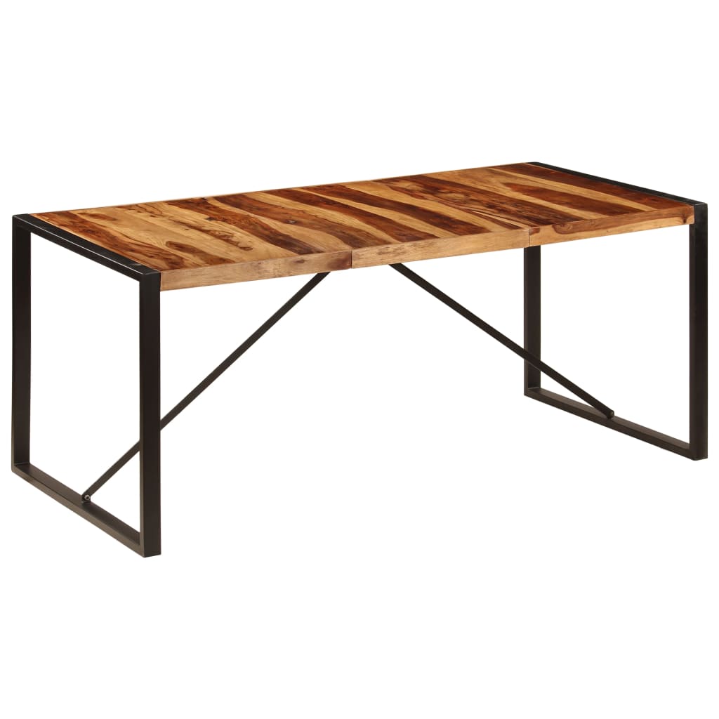 vidaXL Dining Table 70.9"x35.4"x29.5" Solid Sheesham Wood-7
