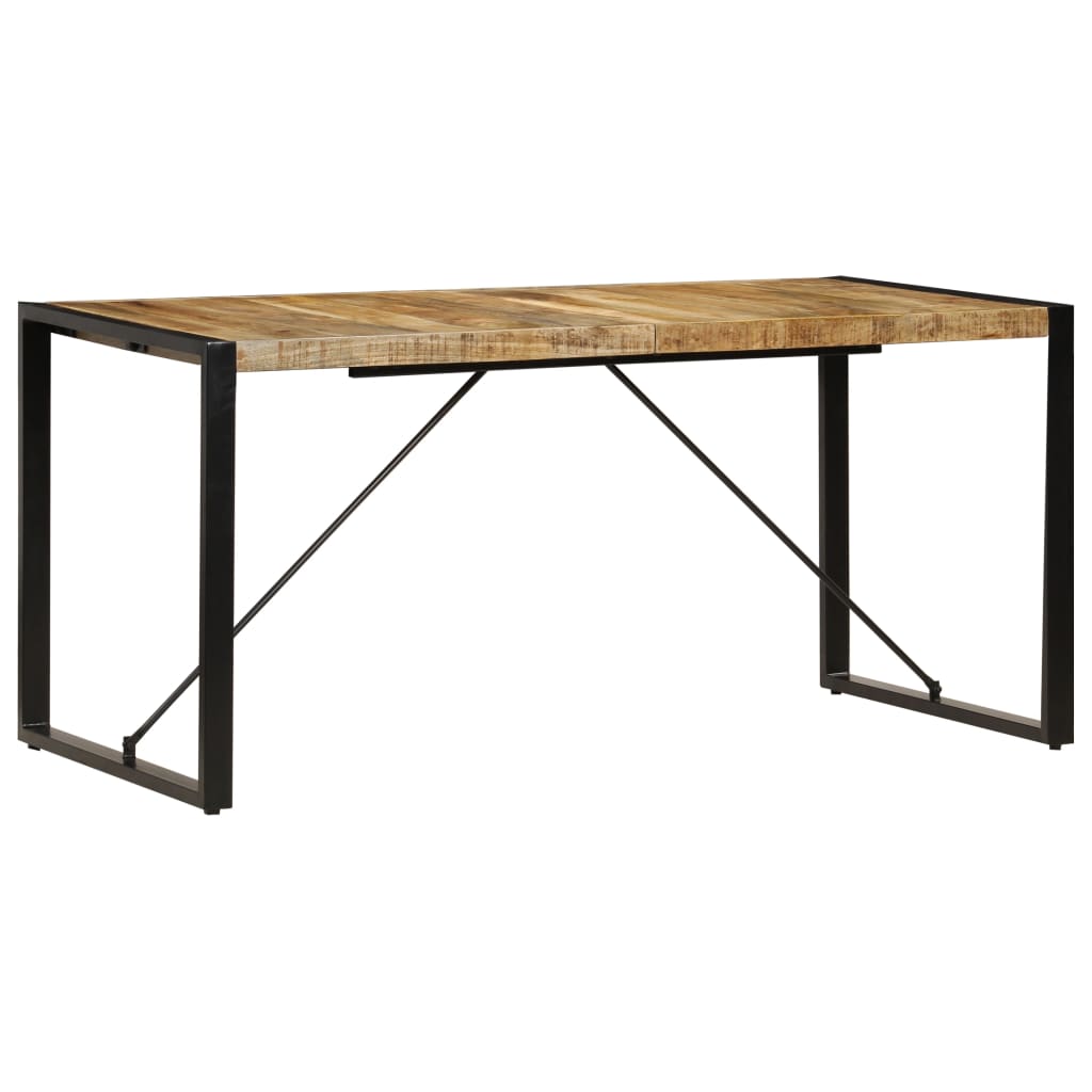 vidaXL Dining Table 63"x31.5"x29.5" Solid Mango Wood-1