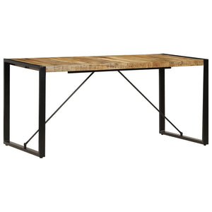 vidaXL Dining Table 63"x31.5"x29.5" Solid Mango Wood-1