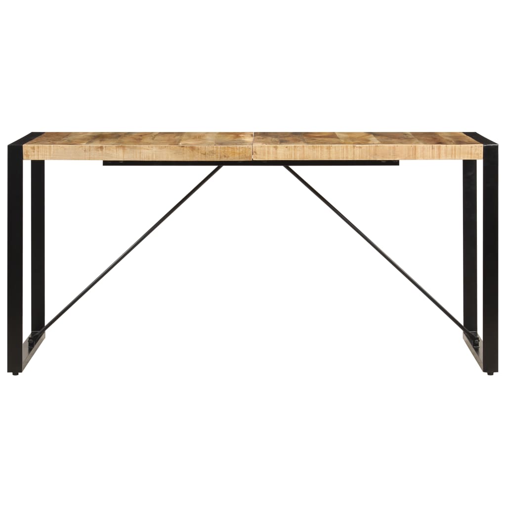 vidaXL Dining Table 63"x31.5"x29.5" Solid Mango Wood-2