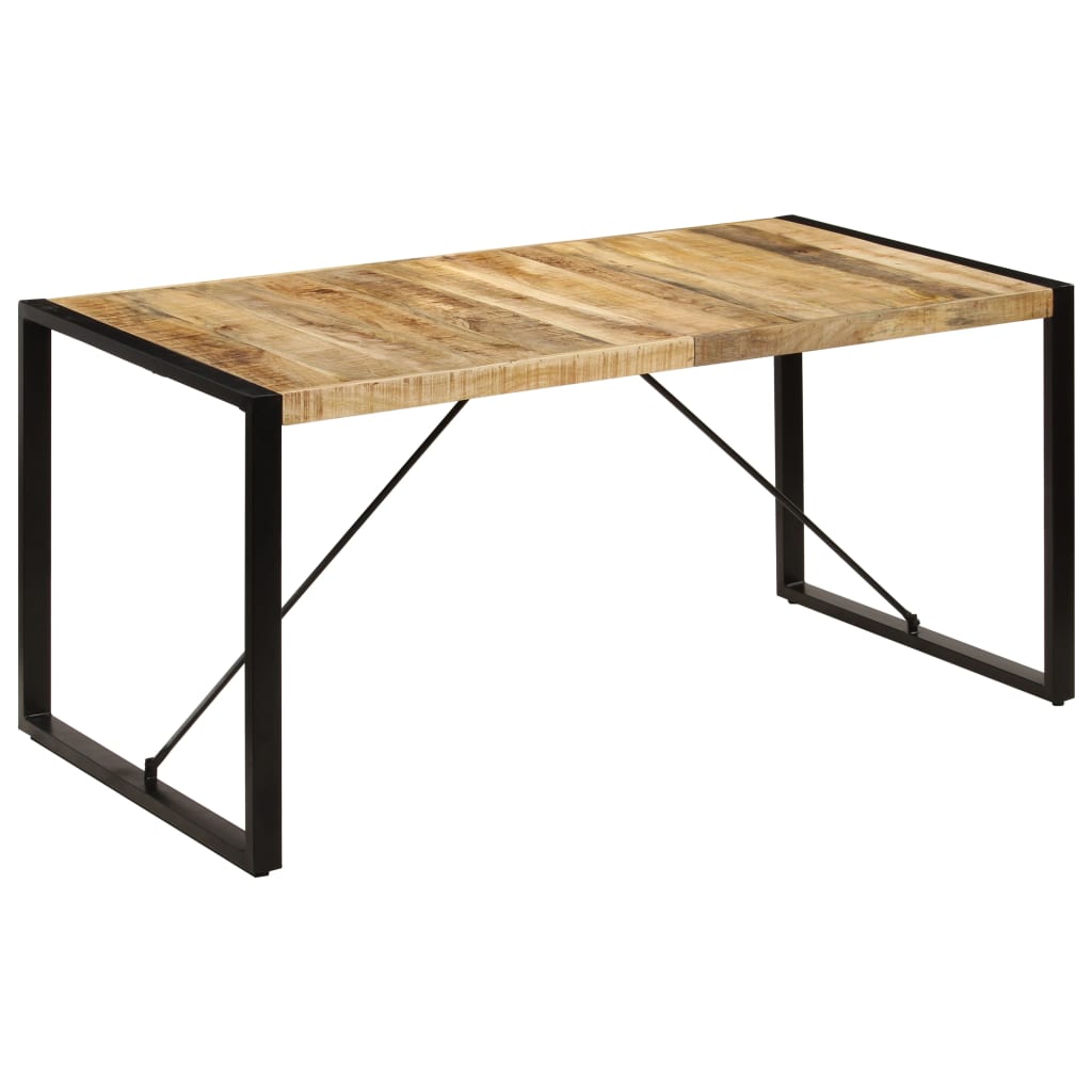 vidaXL Dining Table 63"x31.5"x29.5" Solid Mango Wood-7