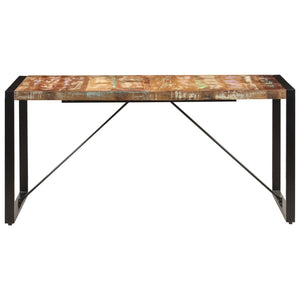 vidaXL Dining Table 63"x31.5"x29.5" Solid Reclaimed Wood-1