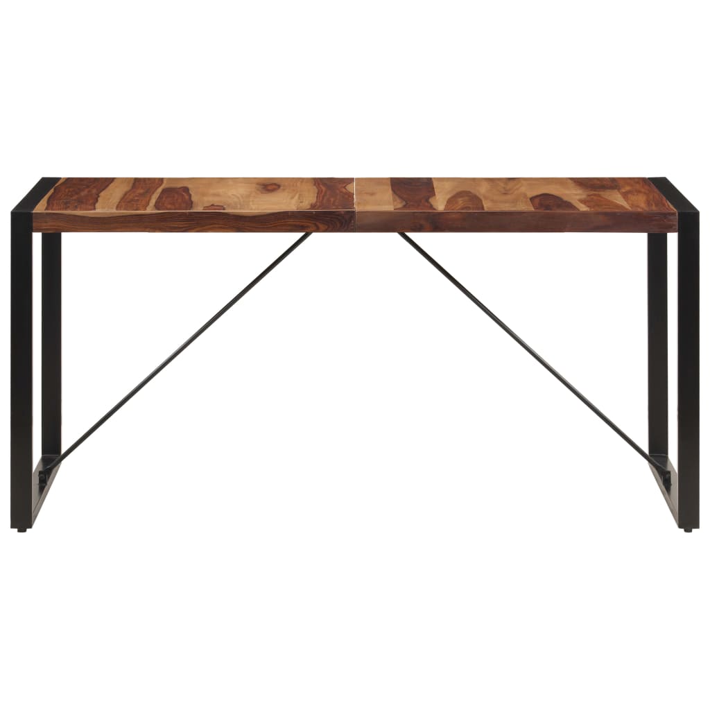 vidaXL Dining Table 63"x31.5"x29.5" Solid Sheesham Wood-2