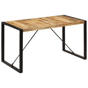 vidaXL Dining Table 55.1"x27.6"x29.5" Solid Mango Wood-6