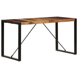 vidaXL Dining Table 55.1"x27.6"x29.5" Solid Sheesham Wood-2