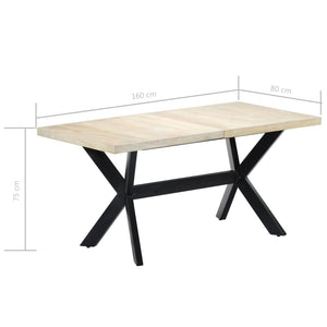 vidaXL Dining Table Kitchen Table Dining Room Dinner Table Solid Mango Wood-32
