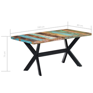 vidaXL Dining Table Kitchen Table Dining Room Dinner Table Solid Mango Wood-34