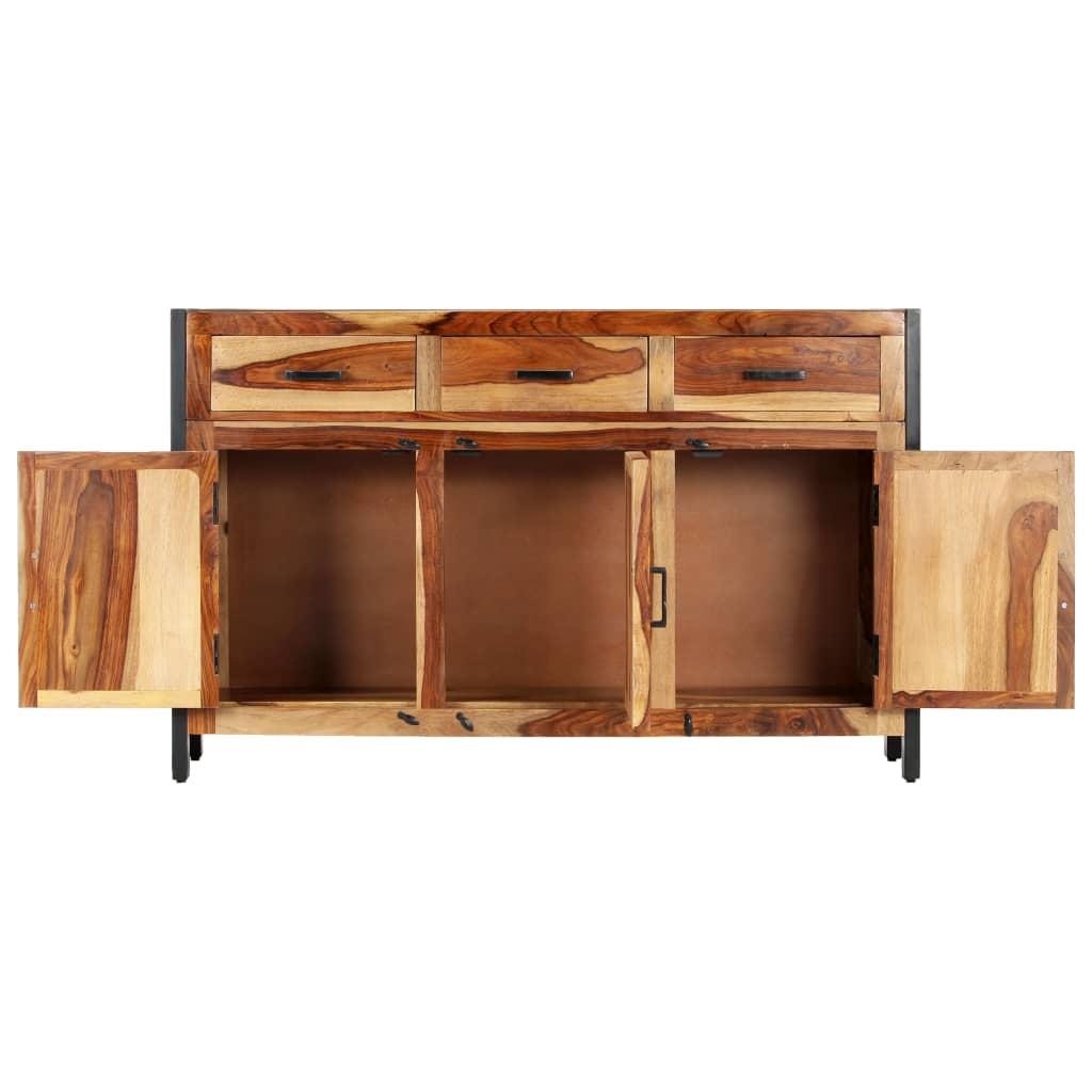 vidaXL Sideboard 47.2"x13.8"x29.5" Solid Sheesham Wood-4