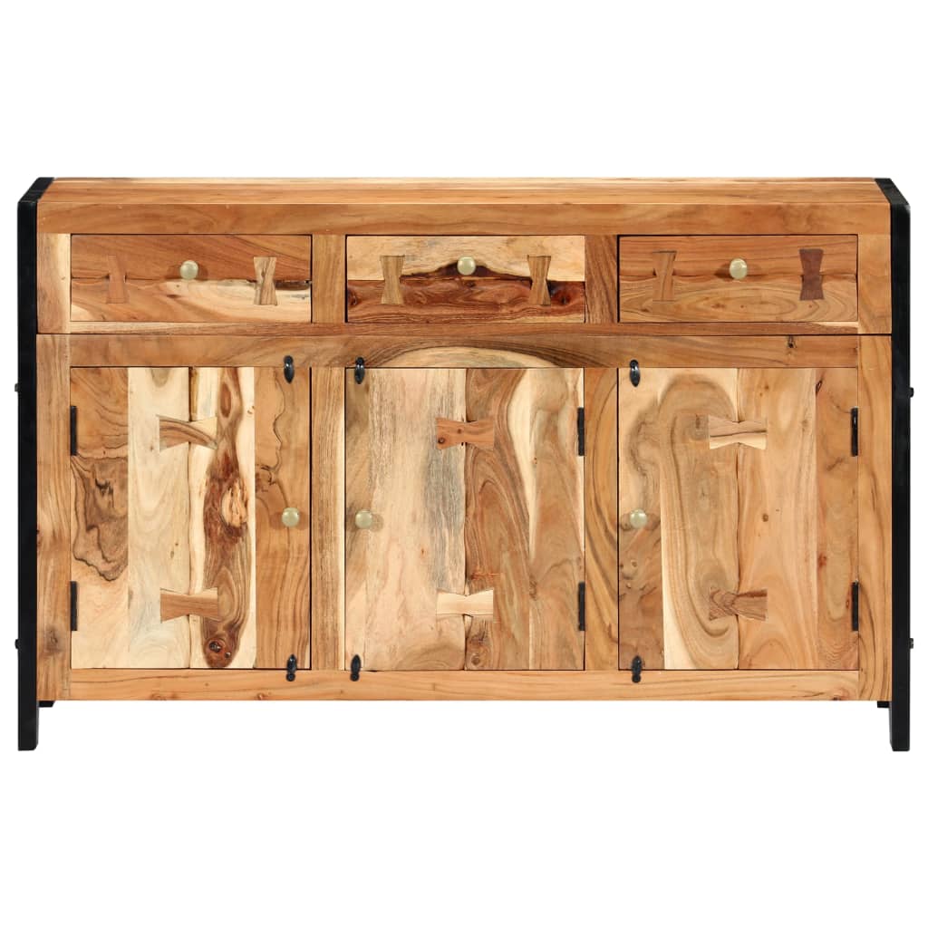 vidaXL Sideboard 47.2"x13.8"x29.5" Solid Acacia Wood-0