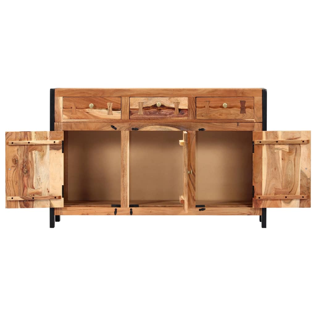 vidaXL Sideboard 47.2"x13.8"x29.5" Solid Acacia Wood-1