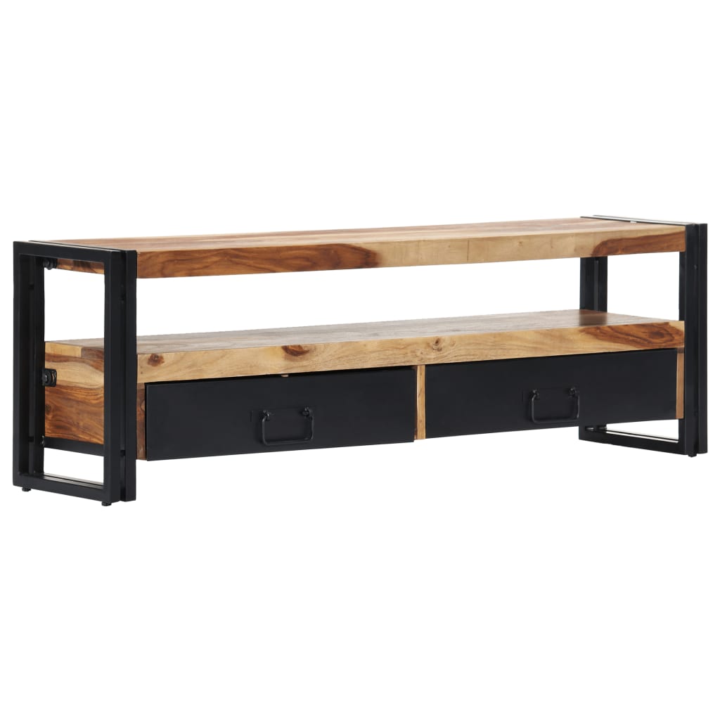 vidaXL TV Stand 47.2"x11.8"x15.7" Solid Wood Sheesham-1