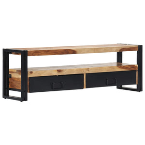 vidaXL TV Stand 47.2"x11.8"x15.7" Solid Wood Sheesham-1