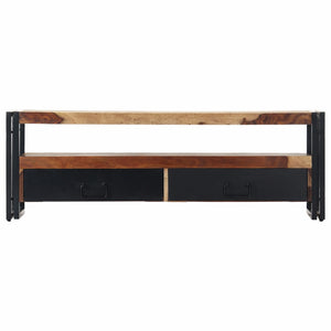 vidaXL TV Stand 47.2"x11.8"x15.7" Solid Wood Sheesham-2