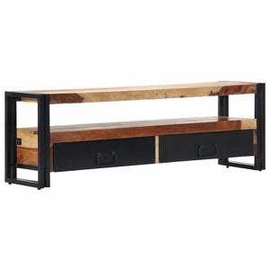 vidaXL TV Stand 47.2"x11.8"x15.7" Solid Wood Sheesham-8