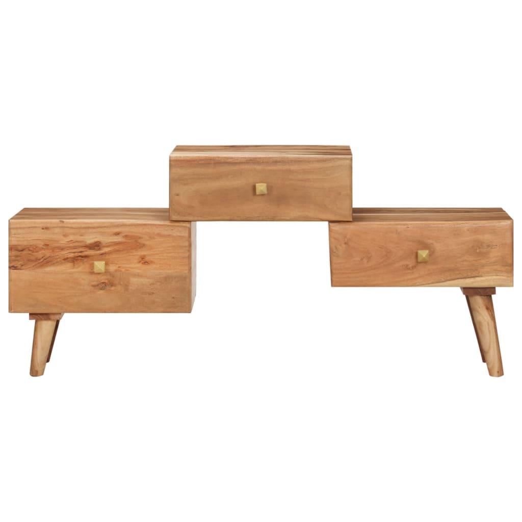 vidaXL TV Stand 42.5"x11.8"x19.3" Solid Wood Acacia-0