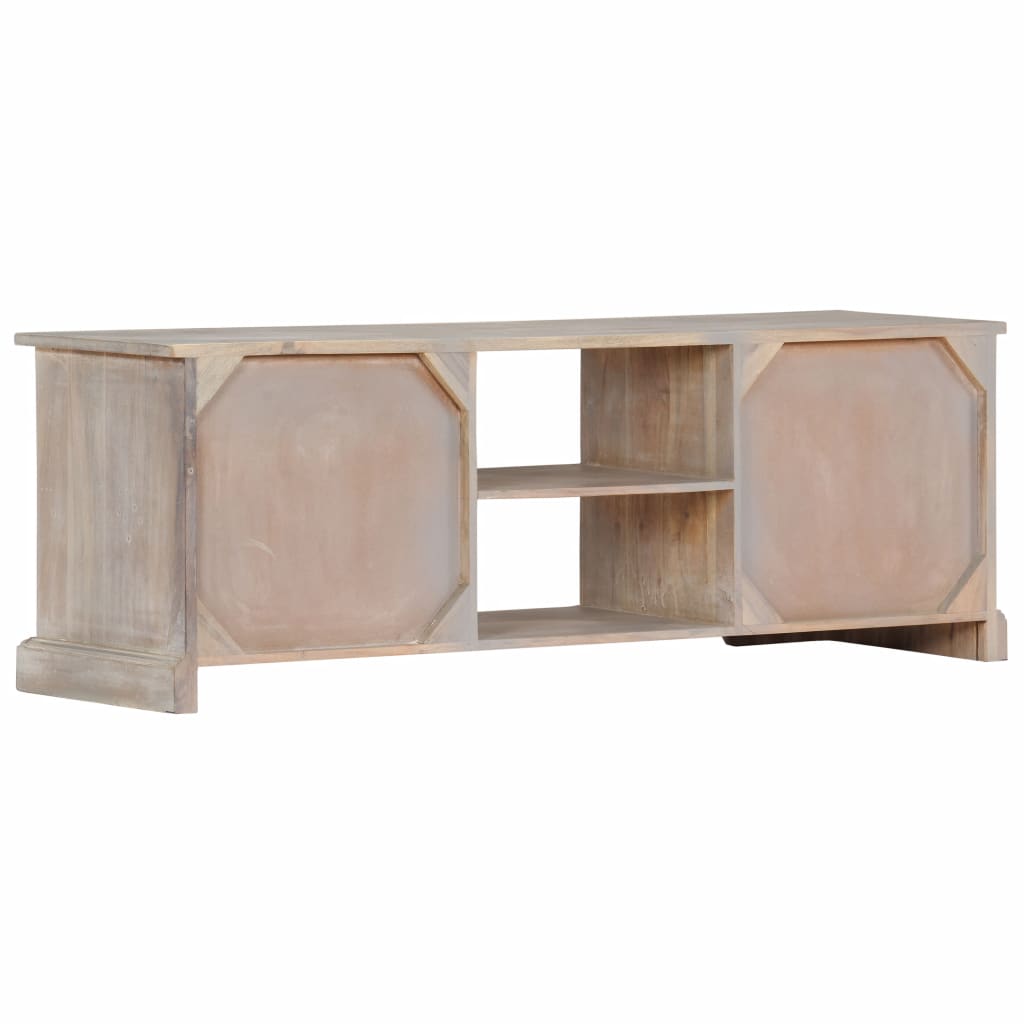 vidaXL TV Stand 47.2"x11.8"x15.7" Solid Wood Acacia-4