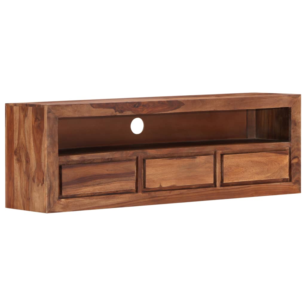 vidaXL TV Stand 47.2"x11.8"x15.7" Solid Wood Sheesham-0