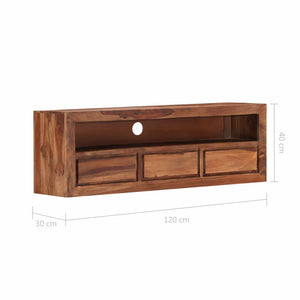 vidaXL TV Stand 47.2"x11.8"x15.7" Solid Wood Sheesham-10