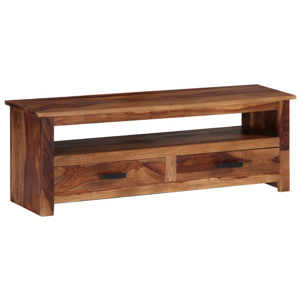 vidaXL TV Stand 46.5"x11.8"x15.7" Solid Wood Sheesham-1