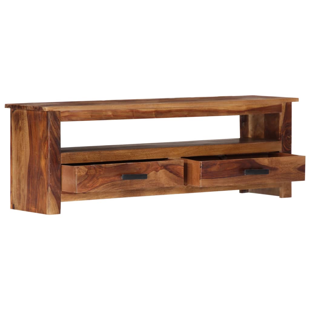 vidaXL TV Stand 46.5"x11.8"x15.7" Solid Wood Sheesham-2