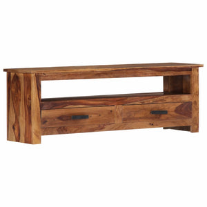 vidaXL TV Stand 46.5"x11.8"x15.7" Solid Wood Sheesham-0