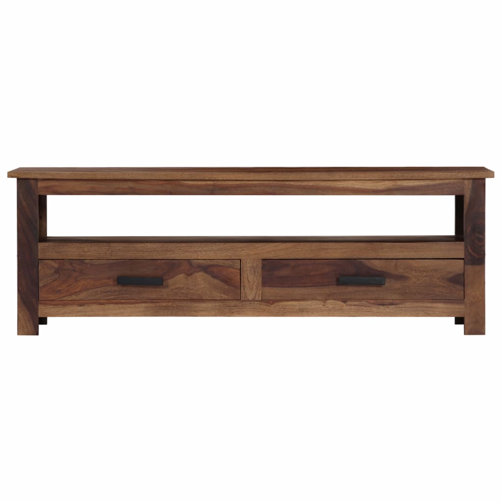 vidaXL TV Stand 46.5"x11.8"x15.7" Solid Wood Sheesham-3