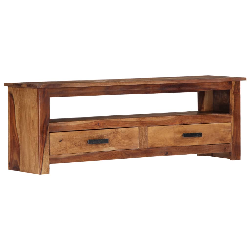 vidaXL TV Stand 46.5"x11.8"x15.7" Solid Wood Sheesham-10