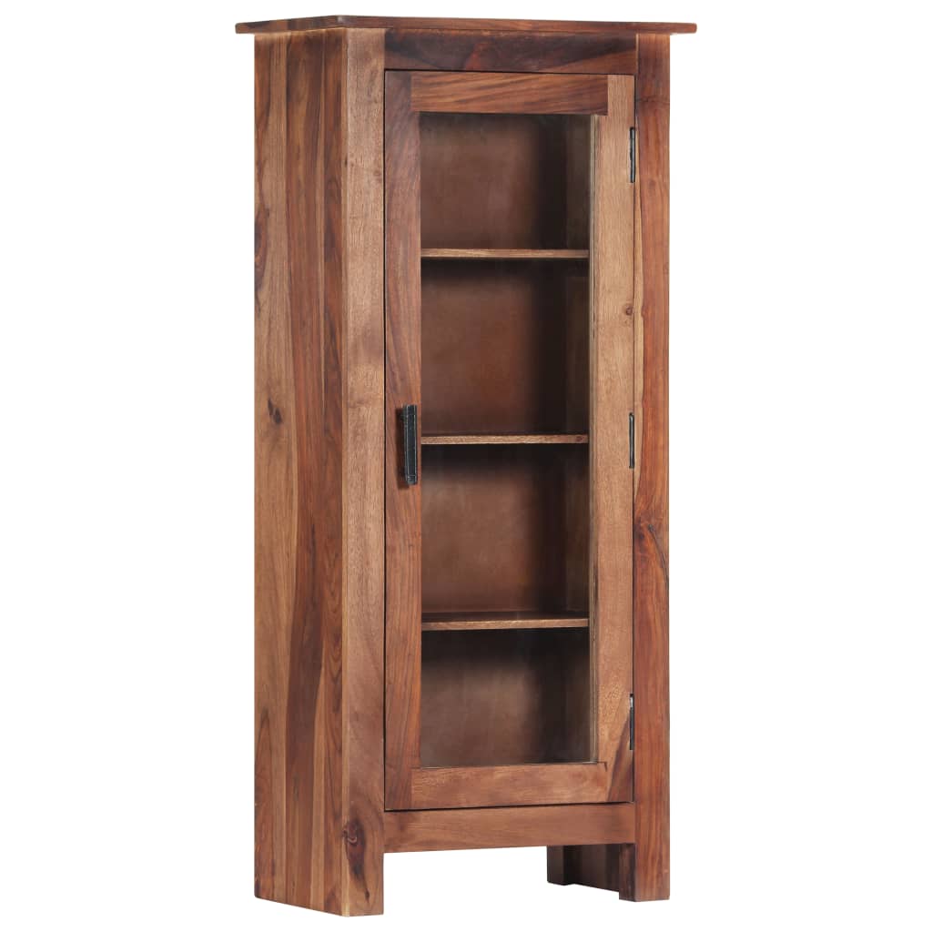 vidaXL Highboard 19.6"x11.8"x43.3" Solid Sheesham Wood-1