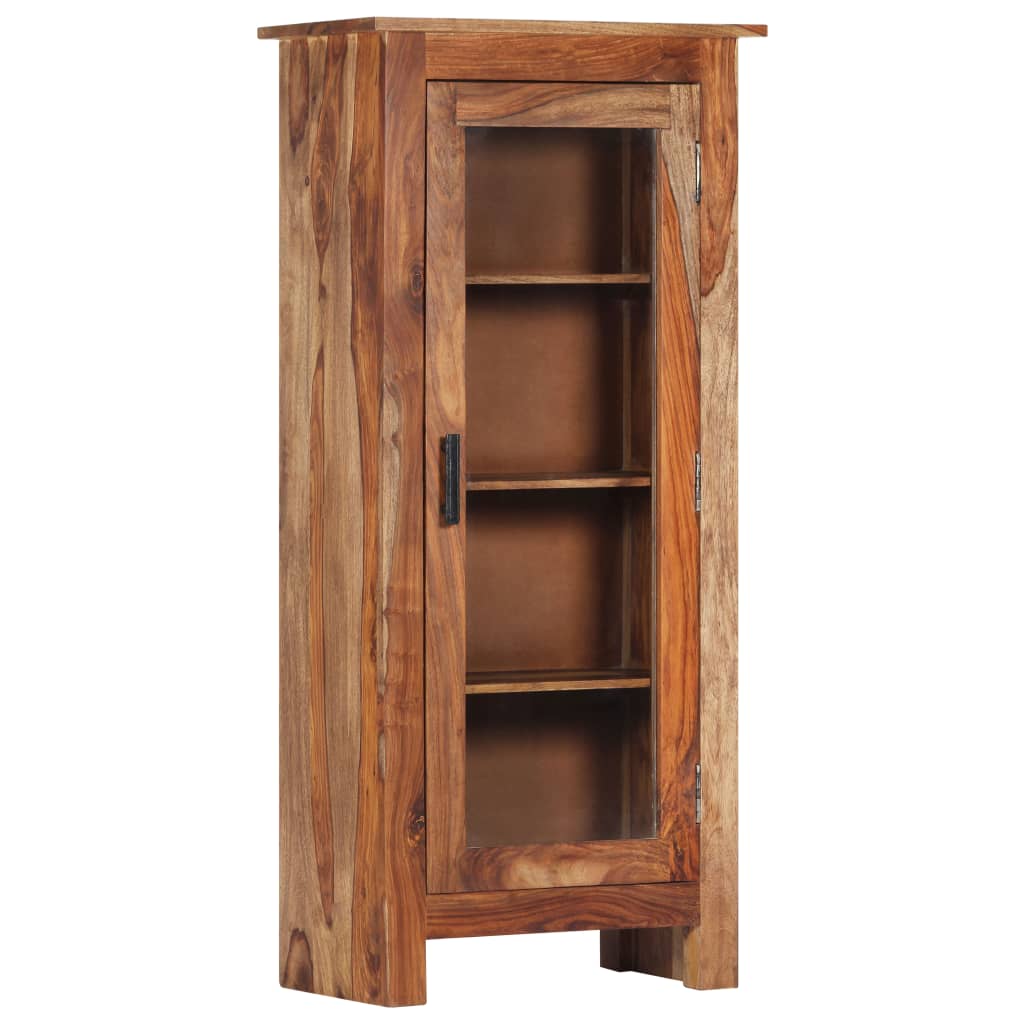 vidaXL Highboard 19.6"x11.8"x43.3" Solid Sheesham Wood-0