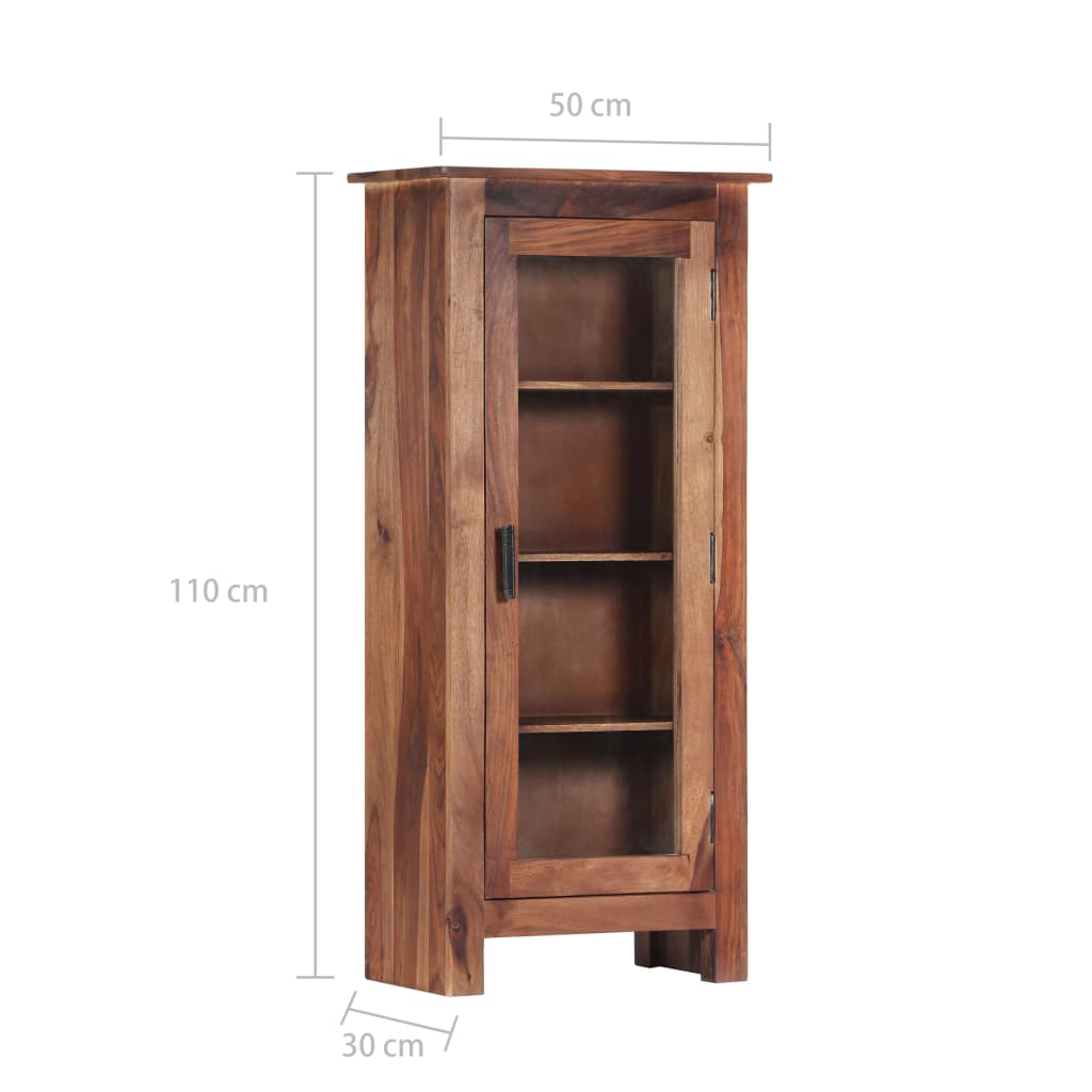 vidaXL Highboard 19.6"x11.8"x43.3" Solid Sheesham Wood-11