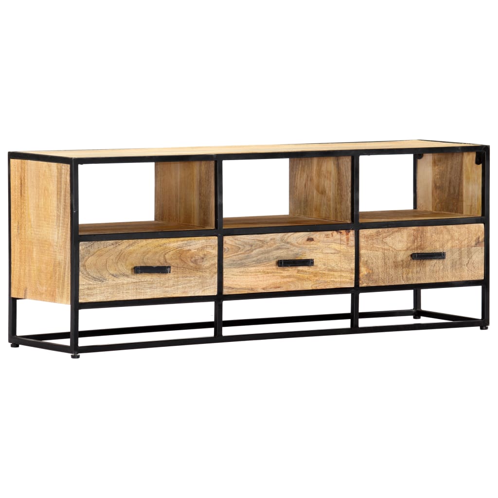 vidaXL TV Stand 47.2"x11.8"x17.7" Solid Wood Mango-1