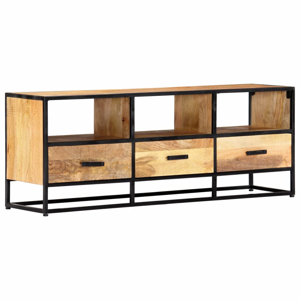 vidaXL TV Stand 47.2"x11.8"x17.7" Solid Wood Mango-0