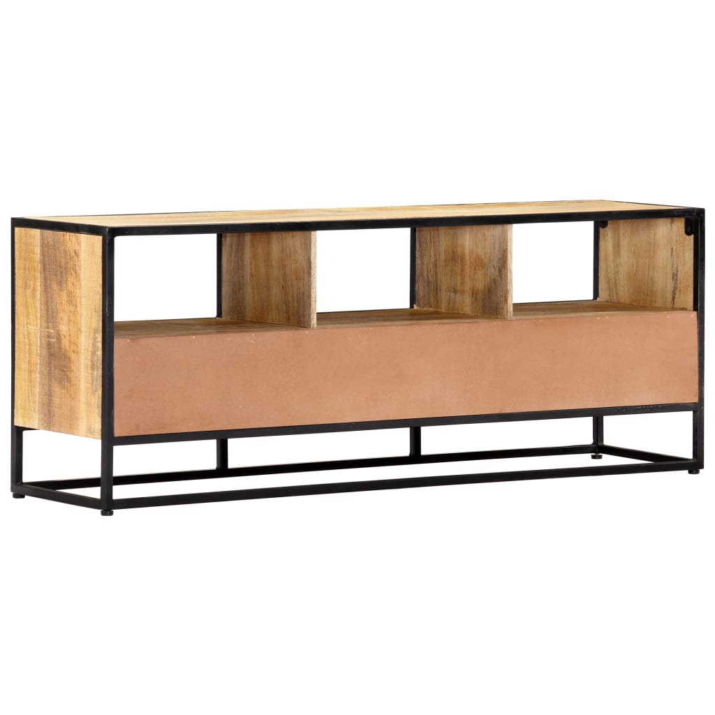 vidaXL TV Stand 47.2"x11.8"x17.7" Solid Wood Mango-5