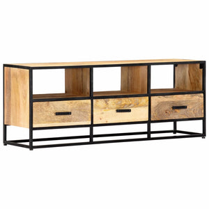 vidaXL TV Stand 47.2"x11.8"x17.7" Solid Wood Mango-9