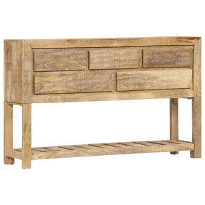 vidaXL Sideboard 47.2"x11.8"x29.5" Solid Mango Wood-9