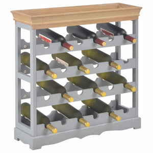 vidaXL Wine Rack Wine Bottle Holder with Top Tray Floor Wine Cabinet Organizer-21