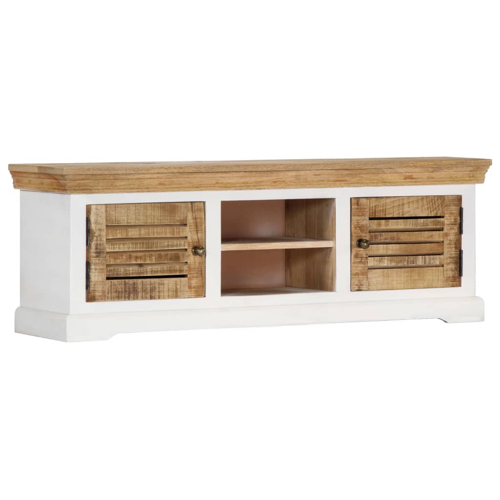 vidaXL TV Stand 46.5"x11.8"x15.7" Solid Wood Mango-0